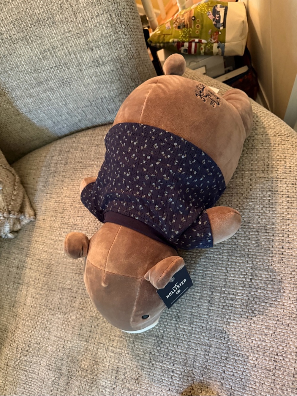 NWT Hollister Target Baby Tee Bear Weighted Plush Throw Pillow